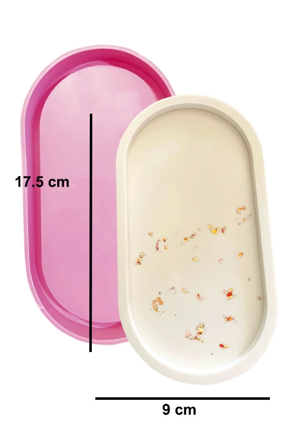 Oval Tepsi Silikon Mum Kalıbı