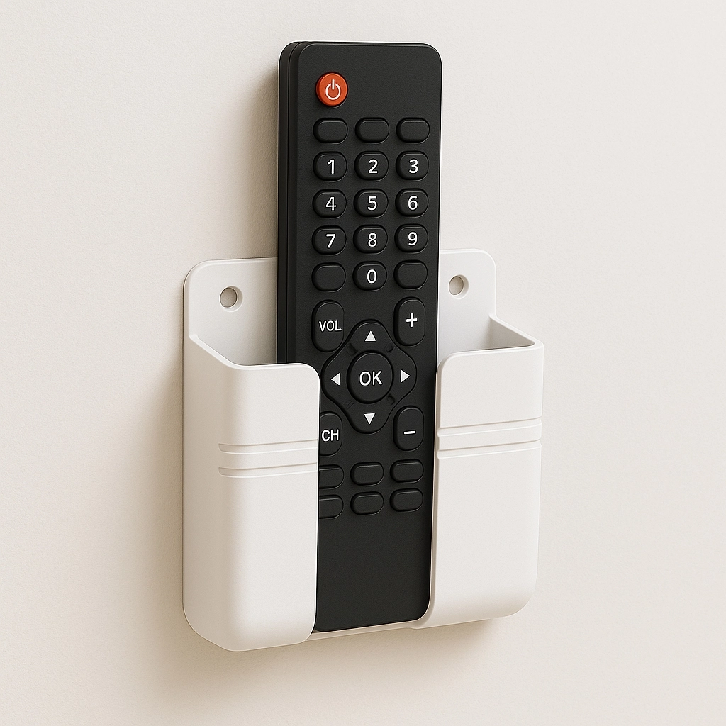 2 Adet Güçlü Yapışkanlı Çok Amaçlı Telefon, Kumanda Tutacağı Telefon Ve Kumanda Standı Beyaz