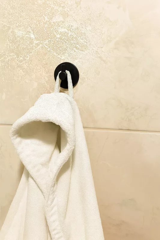 2 adet Yuvarlak Plastik Güçlü Yapışkanlı Kancalı Çok Amaçlı Askılık Kapı Arkası Bornoz Askılığı