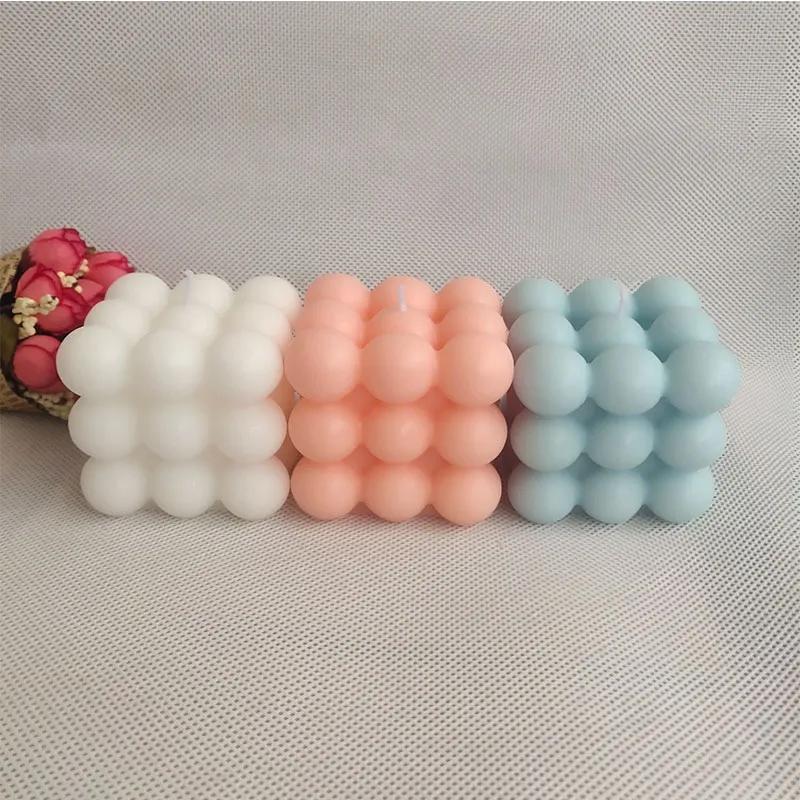 Kare Bubble Silikon Mum Kalıbı
