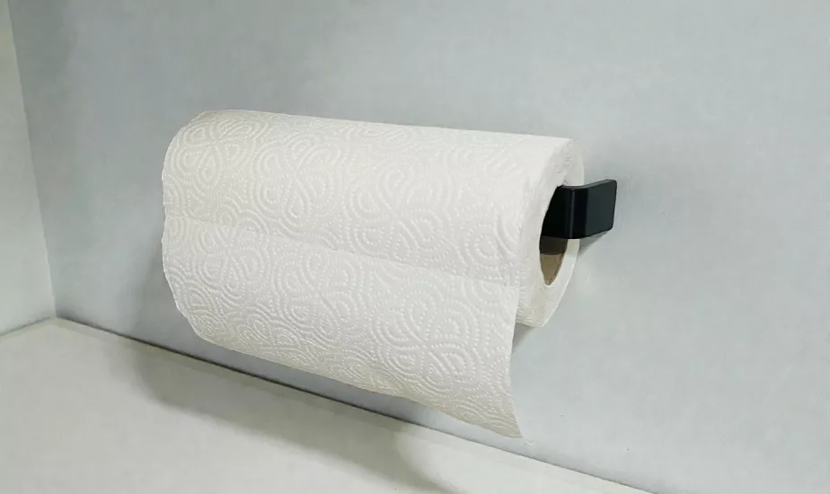 Güçlü Yapışkanlı Plastik Kağıt Havlu Askılığı Kağıt Havluluk Rulo Havluluk Peçetelik Siyah Renk