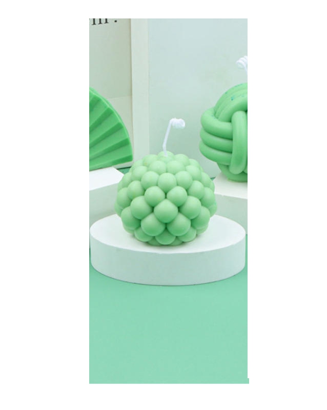 Yuvarlak Bubble Silikon Mum Kalıbı